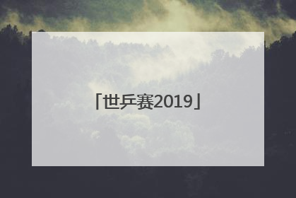 「世乒赛2019」世乒赛2022男单决赛冠军
