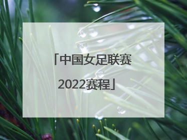 「中国女足联赛2022赛程」中国女足亚洲杯赛程2022时间表