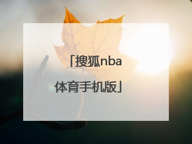 「搜狐nba体育手机版」nba搜狐手机体育直播